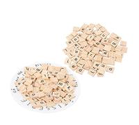 Xiuganpo Wooden Alphabet Puzzle Blocks Educational Tools for Kids, 100PC Set for Hand-Eye Coordination, Preschool Children, Capital and Lowercase Letters (Mixed lowercase)