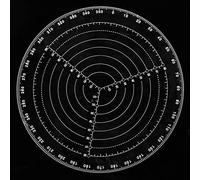 Xiuganpo Woodworking Compass Tool, Transparent Acrylic Center Finder for Circle Center Finding, with Scale, for Instrument, Craft, and, 7.87" Diameter