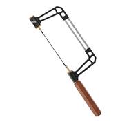Xiuganpo Woodworking Hand Fret Saw, Coping Saw Aluminum Frame with Three High Speed Steel Sawblades, Comfortable Hex Handle for Wood, Plastic, Rubber, and Soft Metal Cutting