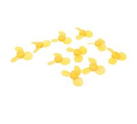 Xiuganpo Yellow 10Pcs 3 Blades Toy Propeller Kit, Suitable for Reinforced Concrete Boats and Science Toys, ABS Material for Durability