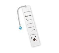 XiuGlimpse Teacher Gift Bookmark Personalised 13 x 2.6 cm, Elegant Farewell Gift for Teachers Retirement, Special Thank You Colleagues