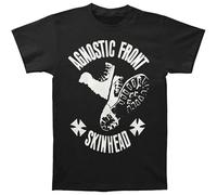 xiugoulovestory Agnostic Front Men's Skinhead T Shirt Black Black 3XL