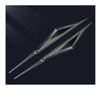 XIUKANGNB 2pcs Car Emblem Stickers for Renault Captur 2018-2023, Front Side Badge Emblem Decals Waterproof Self-Adhesive Trim Sticker Body Accessories,A/Black