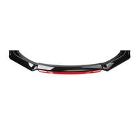XIUKANGNB 3Pcs Car Front Spoiler for Seat MII Electric Ibiza Leon Arona Ateca Tarraco, Bumper Lip Chin Splitter Diffuser ABS Front Lower Spoilers Anti-Collision Body Protection Kit,E-Black Red