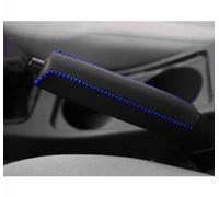 XIUKANGNB Car Handbrake Cover for Ford B-MAX C-MAX S-MAX KA Edge Mustang Explorer, Handbrake Grip Cover Anti-slip Hand Brake Lever Handle Protective Sleeve Decor Accessories,C/Black Blue Line