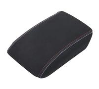 XIULANJIAYOU Car Center Console Armrest Cover for Audi A4 B8 2007-2012, PU Leather Protector Cushion Pad Waterproof Scratch Resistant Interior Accessories,Tricolor Line