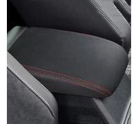 XIULANJIAYOU Car Center Console Armrest Cover for VW Golf 7 MK7 2012-2019, PU Leather Protector Cushion Pad Waterproof Scratch Resistant Interior Accessories,Red Line