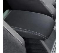 XIULANJIAYOU Car Center Console Armrest Cover for VW Golf 7 MK7 2012-2019, PU Leather Protector Cushion Pad Waterproof Scratch Resistant Interior Accessories,White Line