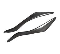 XIULANJIAYOU Headlight Eyebrow for Ford Focus MK3 2012-2014, ABS Auto Eyelid Front Lamp Light Cover Trim Decoration Sticker Waterproof Exterior Accessories,B/Carbon Fiber Look