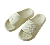 xiuling4568 Hausschuhe Cute Cat Home Slippers for Women Men Soft Shower Shoes Soft House Shoes Bathroom Slippers Chaussons(Green,38-39)