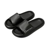 xiuling4568 Hausschuhe Indoor Mute Slippers Soft Thick Bottom Home Slippers Bathroom Bath Non-slip Shower Shoes Men and Women Chaussons(Yellow,42-43)
