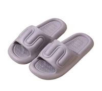 xiuling4568 Hausschuhe Outdoor House Bedroom Shoes Shower Sandals Slippers Slides for Women and Men Non-Slip Soft Slides for Indoor Chaussons(Gray,40-41)
