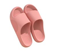 xiuling4568 Hausschuhe Shower Shoes Open Toed Slides Sandals Pillow Slippers Cushioned Slides for Women and Men Chaussons(Pink,40-41)