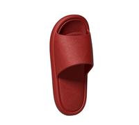 xiuling4568 Hausschuhe Thick Bottom Home Slippers Summer Indoor Breathable Bathroom Shower Shoes Anti-slip Cool Slippers for Men and Women Chaussons(Red,255mm)