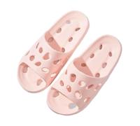 xiuling4568 Hausschuhe Women Men Bathroom with Drainage Slipper Pool Spa Slippers Memory Foam Shower Slipper Indoor Soft Household Shoes Chaussons(Pink,40)