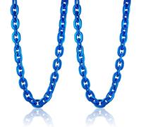 XIUMALU Passed colorfast test,Large Plastic Chain Necklace, 2 Pack / 4 Pack Optional,Hip-hop Rapper Big Chunky Fake Necklace , Super long Detachable, Non-fading Party Clothing Plastic Jewelry Necklace