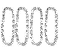 XIUMALU Passed colorfast test,Large Plastic Chain Necklace, Hip-hop Rapper Big Chunky Fake Necklace , Super long Detachable, Non-fading Party Clothing Plastic Jewelry Necklace Decoration, Women and