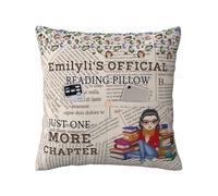 Xiung Personalized Just One More Chapter Pillow Cover Custom Just A Girl Who Loves Pillow Official Reading Pillow Loving Gift for Girl Women Who Love Book Reading Lover Bookworm-1 (B2)