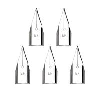XIUOYN 5 Pieces Fountain Pen Nibs Straight Pen 0.5mm 0.38mm Optional Easy to Replace Smoothly Write for Students Teachers