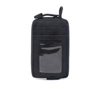 XIUOYN Belt Wallets Waist Bag Pack Waist Coin Purse Wallets Tool Storage Bag, Black, 13.5x8cm