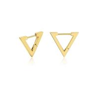 XIUQILAI Silver/Gold Huggie Hoop Earrings for Women, Small Chunky Hoops Earrings Hypoallergenic Trendy Square/Triangle Minimalist Thick 14K Gold Plated Earring Jewelry Gift, Stainless Steel, No
