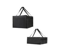 XIUsheUA 2pcs Insulated Pizza Delivery Carrier Bag Pizza Insulated Bags Large Capacity Reinforced Carry Handle for Commercial Professional for Takeaway, Restaurant