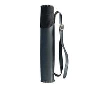 XIUsheUA Archery Quiver Holder Bow Arrow Quiver Holder Shoulder Back Strap Leather Archery Bag for Archer Shooting for Hunting and Target Shooting(Black)