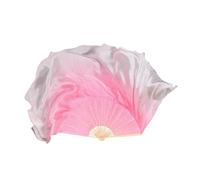 XIUsheUA Belly dance fan 86cm Dance Fan Veil One Pair Bellydance Costume Accessory Gradient Dancer Props Double Side Round(Color 14,1pcs Right 1pcs Left)