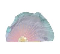 XIUsheUA Belly dance fan 86cm Dance Fan Veil One Pair Bellydance Costume Accessory Gradient Dancer Props Double Side Round(Color 23,2pcs Right Hand)