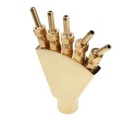 XIUsheUA Brass Peacock Tail Water Fountain Nozzle Spray Pond Sprinkler - for Garden Pond, Amusement Park, Museum, Library for Garden, Courtyard