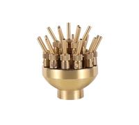 XIUsheUA Brass Three Tier Fireworks Fountain 1" 1.5" Porous Fountain Nozzle Head Pond Landscape Fountain Equip for Garden, Courtyard(1.5inch)