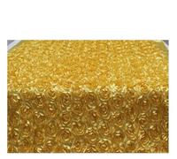 XIUsheUA carpet runner for events 1.4 M Width Romantic White Rose Petal Carpet Aisle Runner For Wedding Backdrop Centerpieces Favors Party Decoration for wedding ceremony church outdoor party(Gold)