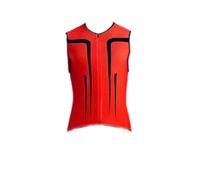 XIUsheUA Men's Cycling Jersey Vest Sleeveless Road Bicycle Vest Mesh Underwear Cycling Bike Bicycle Jersey for Cycling, Training(Red,S)