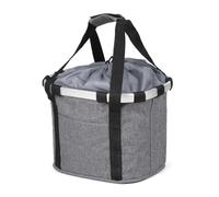 XIUsheUA mobility scooter basket Bicycle Front Basket ScooterCarrier Baskets Aluminum Alloy Pannier Waterproof Oxford Mounting System(Grey)
