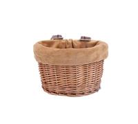 XIUsheUA mobility scooter basket Bicycle Front Wicker Woven Basket Bike Scooter Handmade Waterproof Storage Detachable Baggage Bags(Color2)