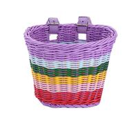 XIUsheUA mobility scooter basket Bike Basket Cycling Handlebar Pouch Bicycle Wicker Baskets Scooter Front Storage Carrier Bags(C Multicolor)