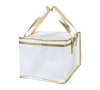 XIUsheUA Pizza Food Delivery Bag Reusable Insulated Thermal Storage Holder Camping Warmer Cold Thermal Bag for Hot and Cold Meal for Takeaway, Restaurant(White 260x260x200mm)