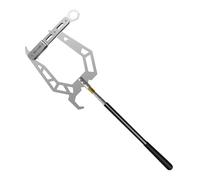 XIUsheUA Telescopic Boat Hooks Mooring Rope U Type Threader Boat Hook Aluminum Tools Telescopic Rod Fishing Carbon Alloy(Silver B)
