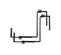 XIUsheUA Window Box Planter Bracket 2pcs/Set Adjustable Detachable Planter Box Brackets Hanging Window Flower Pot Bracket Suitable for Fences Sills Gardens