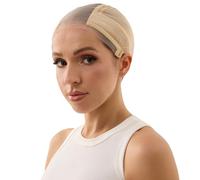 Xiushumyi Lace Wig Cap for Women,Non-Slip Grip Cap Make Your Wigs Glue Free,Wig Caps with Built-in Adjustable Velvet Band for Keeping Wigs in Place(Nude,L)
