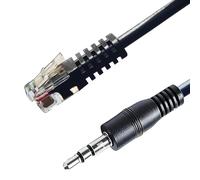 Xiusiyt 3.5mm Stereo Jack to RJ12 Cable for Fanatec Handbrake for Connecting Clubsport Wheel Bases/Racing Wheels,Length 2m