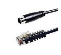 Xiusiyt PS/2 to RJ12 Cable, Mini Din 6-Pin Connector, Standard Pinout, Compatible with Fanatec Pedals/Shifters and Wheels, Pedals/Shifters to Wheel, Length 2m
