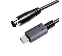 Xiusiyt USB-C to Mini-din 7 Male MIDI Cable for IK Multimedia iRig Series, HD, HD-A, Keys, I/O 25/49, MIDI 2 Pro, Pro Duo, Pro I/O Stream, Plug-and-Play,(USB-C,3.3FT)