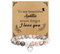 XiuSpark Auntie Gifts from Nephew Niece,Mothers Day Mother's Birthday Christmas Valentines Anniversary Xmas Personalised Great Gifts for Auntie Presents for Aunties Aunty,Aunty Birthday Gift Bracelet