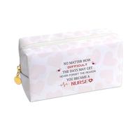 XiuSpark Nurse Gifts for Women - Makeup Bag,Pencil Case,Toiletry Bag,Nurses W ppreciation Graduation Xmas Gifts for Nurses Women Travel Cosmetic Bag
