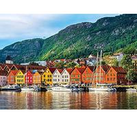 XiuTaiLtd 1000 Piece Jigsaw Puzzle-Bergen, Norway-Jigsaw Puzzle For Adults And Teenagers, A For Friends