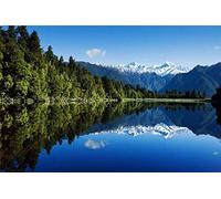 Xiutailtd Jigsaw Puzzles For Adults 1000 Piece,New Zealand Mountains Lake Forest,Wooden Puzzles Toy Game Explore Creativity And Problem Solving