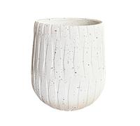 XIUWOUG Weathered Concrete Large Planter, Outdoor Decorative Tall Flower Pot with Drainage Hole,Round Planter Pots for Home, Garden, Patio, Courtyard,Porch,WHITE3