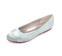 XIUWOUG Women's Closed-Toe Flat Heel Sandals | Party & Wedding Shoes Featuring a 0.23-Inch Thick Heel in Standard Sizes - Elegant Style,Silver,8