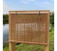 XiuXiu bamboo blinds bamboo shades roman bamboo curtains roller shades for interior windows Roll Up blinds Indoor Outdoor Patio B 122W x 122H cm